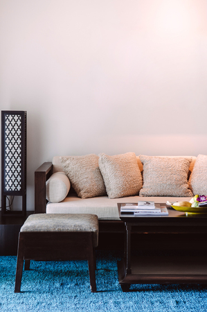 Balancing Soft and Hard Textures for a Harmonious Living Room